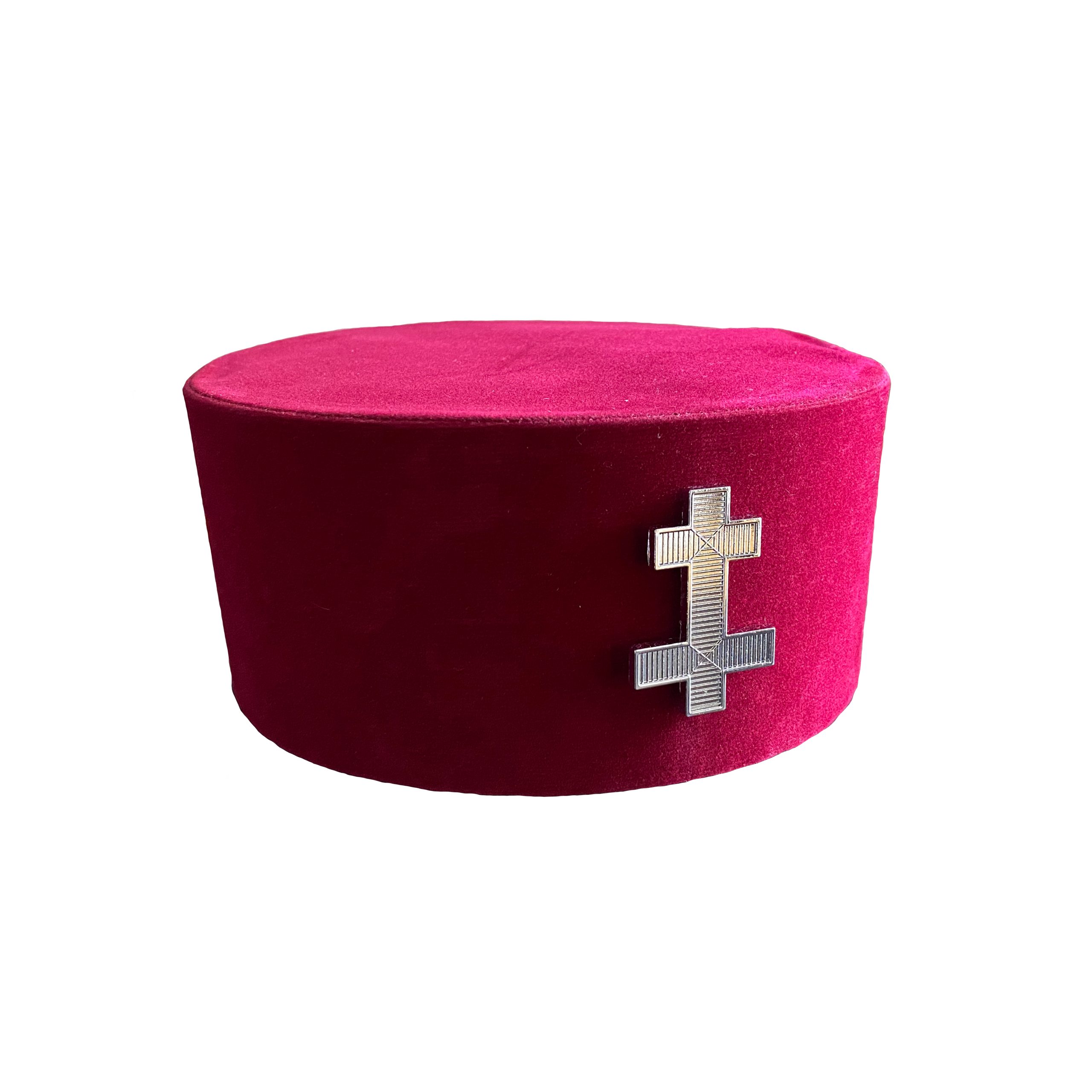 Spilla Massonica Cavalieri Templari – Perceptors Maternal Star Con Croce Rossa In Smalto