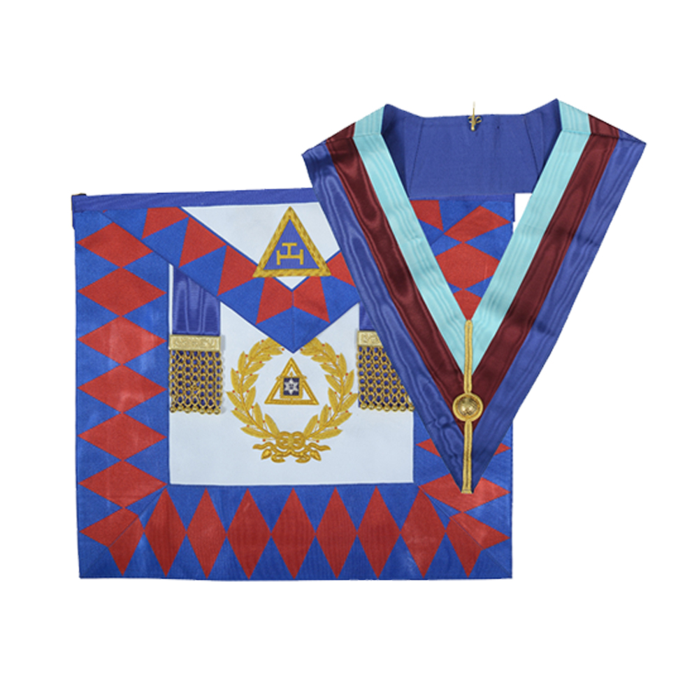 Lambskin Leather Masonic Royal Arch Companions Apron & Sash RA Chapter Regalia