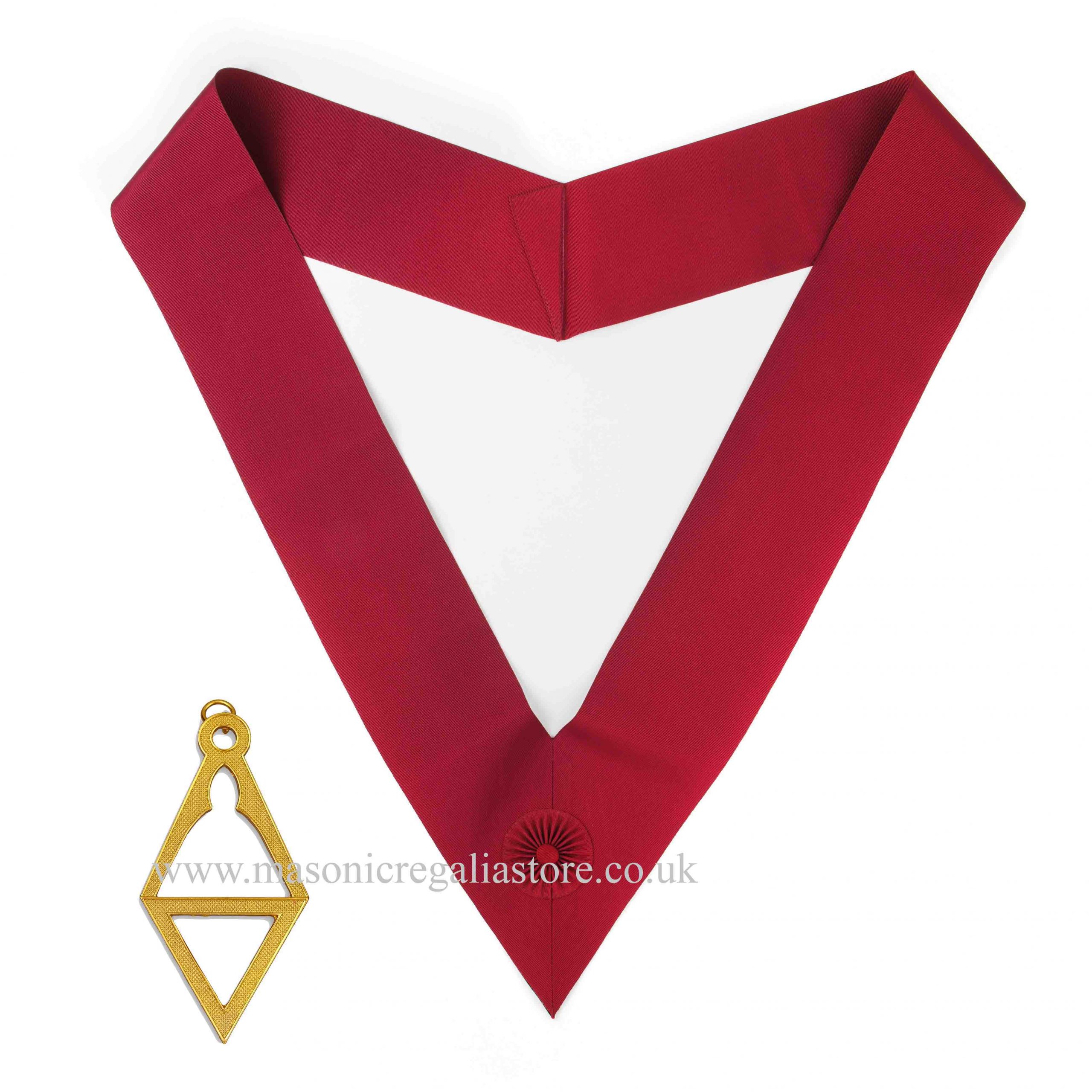 Royal Order Of Scotland Crimson Cordon Sash & Jewel