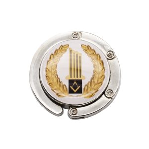 Masonic Broken Column Handbag Hanger, Presented with Organza Bag