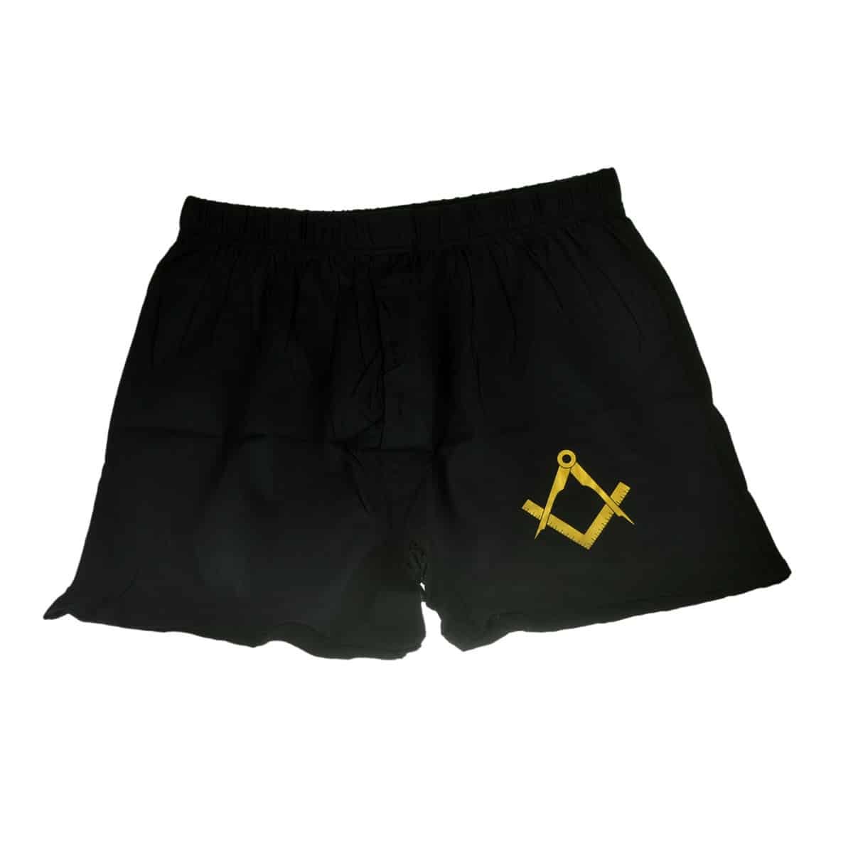 Masonic Boxer Shorts with Gold Design available with or without G ...