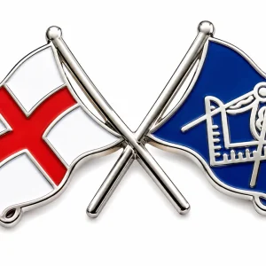 England And Freemasons Masonic Lapel Pin Badge – 30mm x 16mm