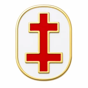 Freemasons Knights Templar Past Preceptor Lapel Pin Badge – 10mm x 9mm