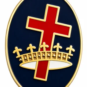 Knights Templar Freemason Masonic Lapel Pin Badge – 17mm x 14mm