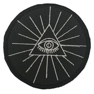 Masonic All Seeing Eye Embroidered Sew / Iron on Patch 75mm x 75mm