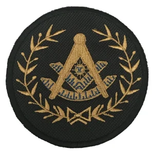 Masonic Grand Past Master Embroidered Sew / Iron on Patch 82mm x 82mm