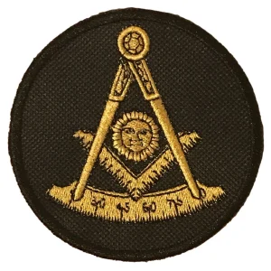 Masonic Past Master Freemasonry Embroidered Sew / Iron on Patch 80mm x 80mm