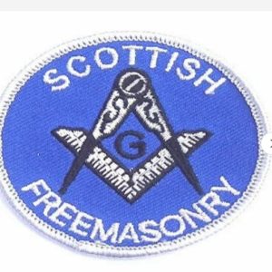 Masonic Scottish Freemasonry Embroidered Sew / Iron on Patch 65mm x 65mm
