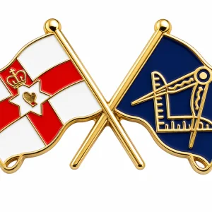 Northern Ireland Freemasons Masonic Lapel Pin Badge – 30mm x 16mm