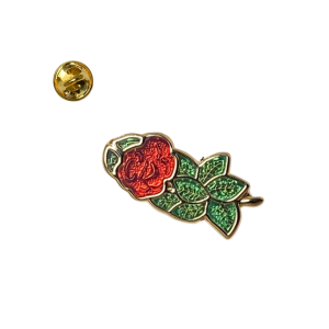 Gilt Metal Rose Croix Masonic Lapel Pin - 10mm X 7mm