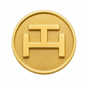 Round Masonic Triple Tau Royal Arch Lapel Pin Badge – 12mm x12mm