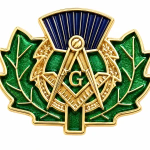 Scottish Thistle Freemason Masonic Lapel Pin Badge – 15mm x 12mm
